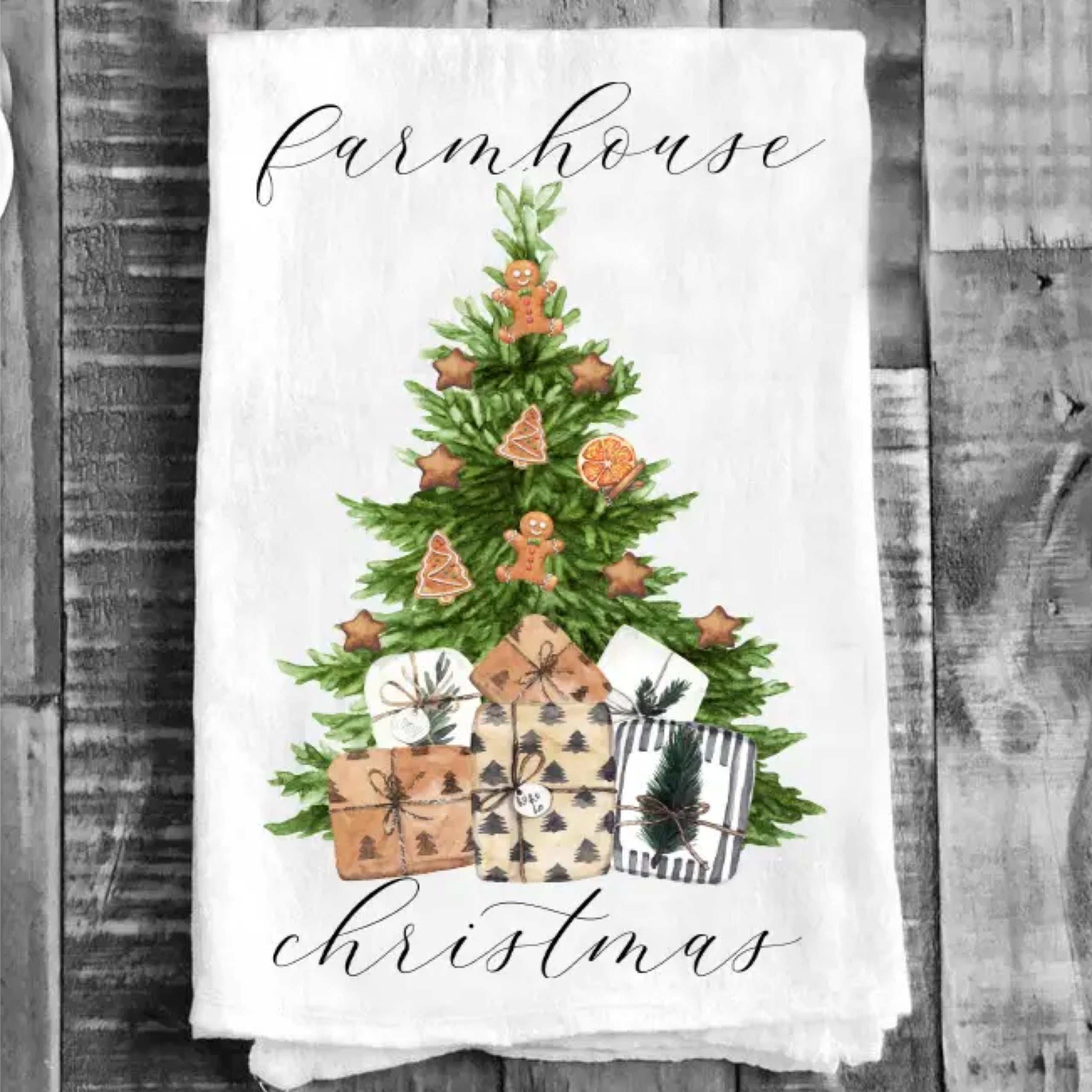 Christmas Kitchen Towels Farmhouse Christmas Christmas 